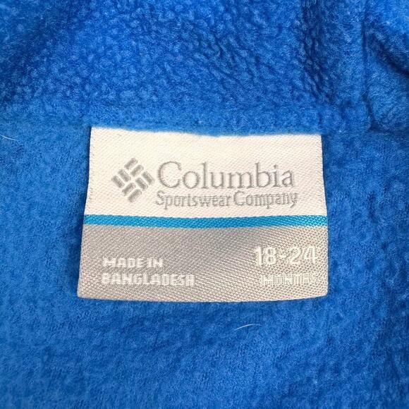Columbia Sportswear Steens Mt Overlay Hooded Fleece Toddler Jacket Sz 18-24M - Picture 7 of 8